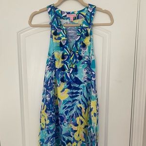 Lilly Pulitzer Small Blue and Yellow Dress- Like New